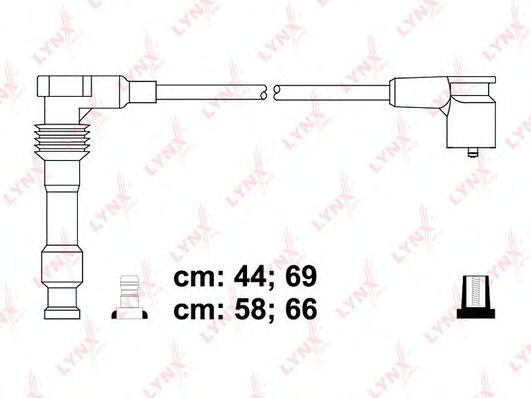 Комплект проводов зажигания GM 90443687 Комплект проводов зажигания GM 90443687