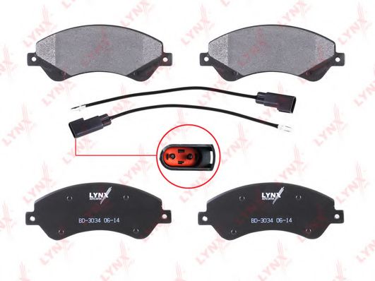 Тормозные колодки lynxauto BD-3034