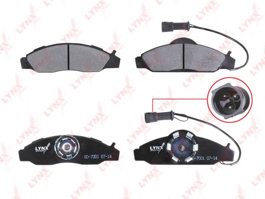 Тормозные колодки lynxauto BD-7001