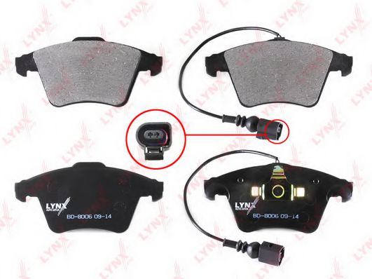 Тормозные колодки lynxauto BD-8006