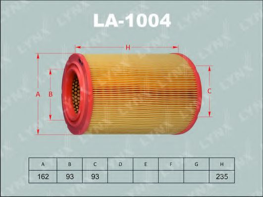 Воздушный фильтр lynxauto LA-1004