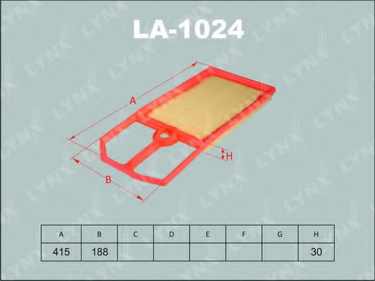 Воздушный фильтр lynxauto LA-1024