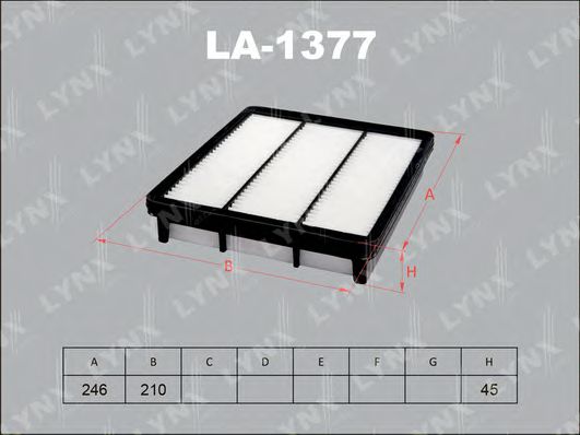 Воздушный фильтр lynxauto LA-1377