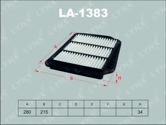 Воздушный фильтр lynxauto LA-1383