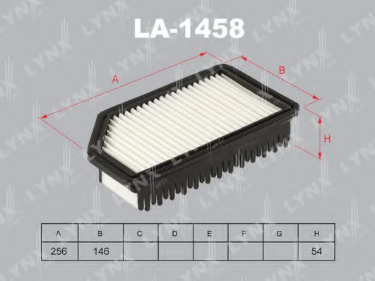 Воздушный фильтр lynxauto LA-1458