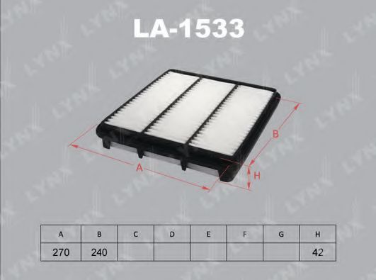 Воздушный фильтр lynxauto LA-1533