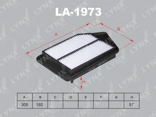 Воздушный фильтр lynxauto LA-1973