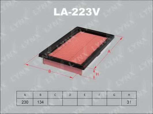 Воздушный фильтр lynxauto LA-223V