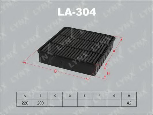 Воздушный фильтр lynxauto LA-304