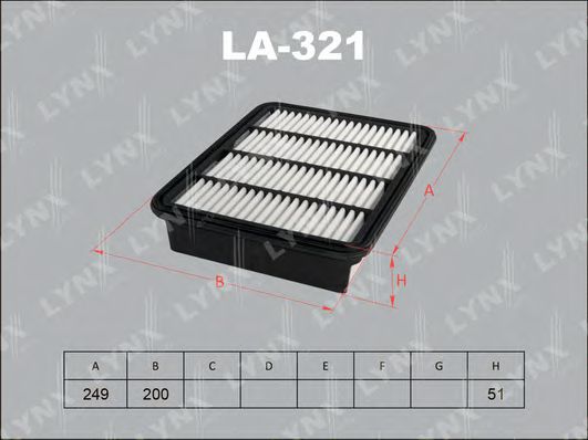 Воздушный фильтр lynxauto LA-321