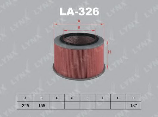 Воздушный фильтр lynxauto LA-326