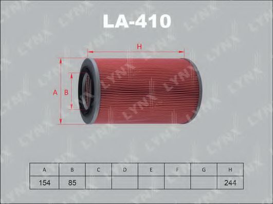 Воздушный фильтр lynxauto LA-410