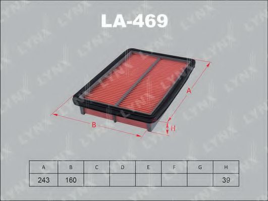 Воздушный фильтр lynxauto LA-469