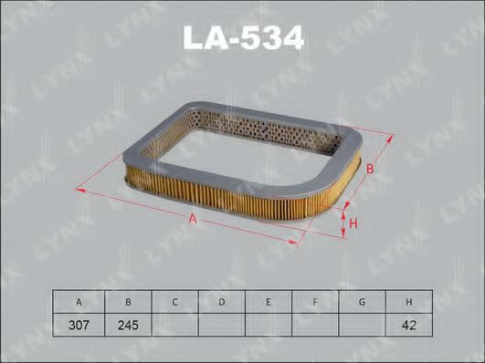 Воздушный фильтр lynxauto LA-534