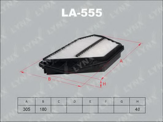 Воздушный фильтр lynxauto LA-555