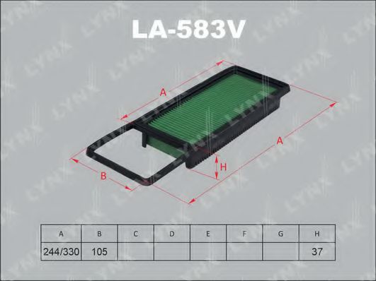 Воздушный фильтр lynxauto LA-583V
