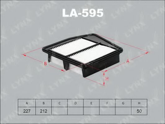 Воздушный фильтр lynxauto LA-595