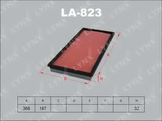 Воздушный фильтр lynxauto LA-823