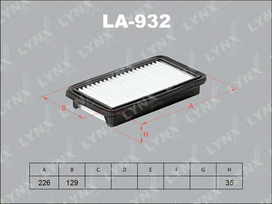 Воздушный фильтр lynxauto LA-932