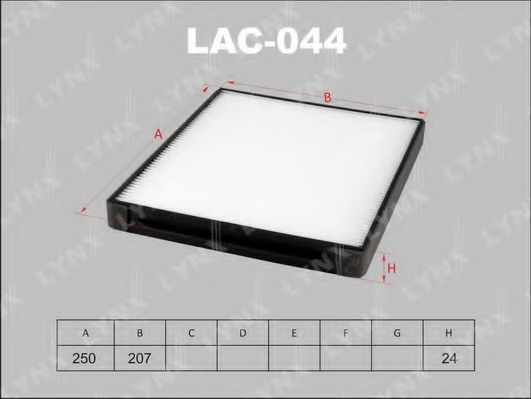Фильтр салона lynxauto LAC-044