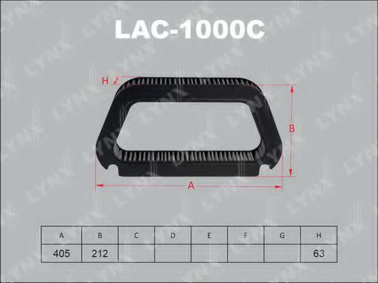 Фильтр салона lynxauto LAC-1000C