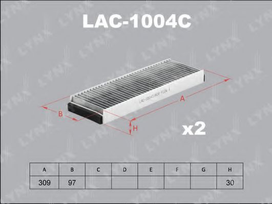 Фильтр салона lynxauto LAC-1004C