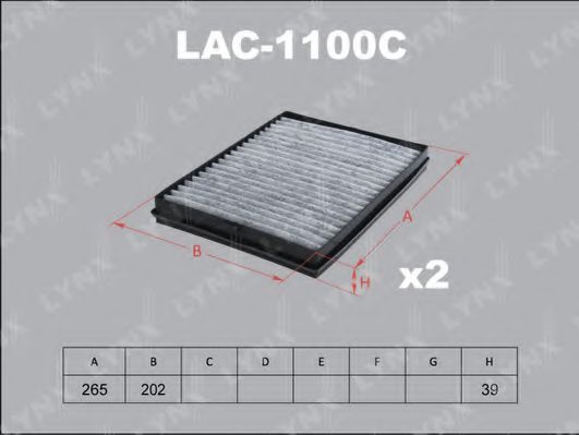 Фильтр салона lynxauto LAC-1100C