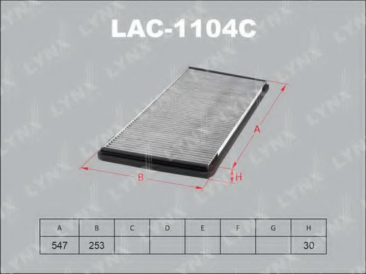 Фильтр салона lynxauto LAC-1104C