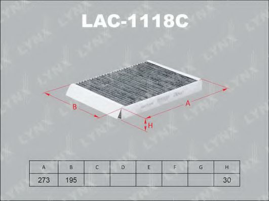 Фильтр салона lynxauto LAC-1118C