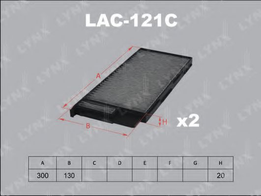 Фильтр салона lynxauto LAC-121C