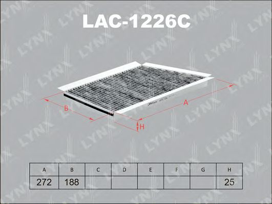 Фильтр салона lynxauto LAC-1226C