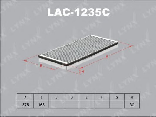 Фильтр салона lynxauto LAC-1235C