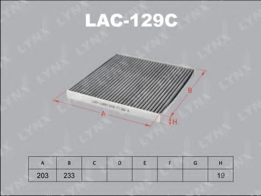 Фильтр салона lynxauto LAC-129C