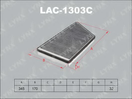Фильтр салона lynxauto LAC-1303C