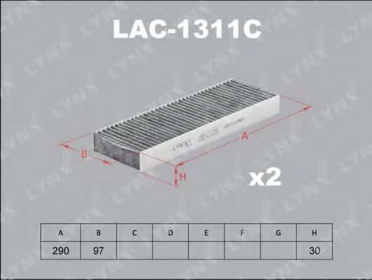 Фильтр салона lynxauto LAC-1311C