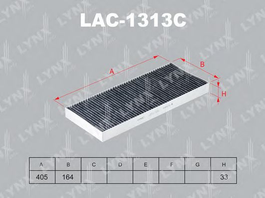 Фильтр салона lynxauto LAC-1313C