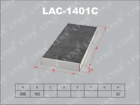 Фильтр салона lynxauto LAC-1401C