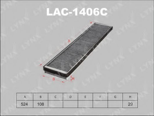 Фильтр салона lynxauto LAC-1406C