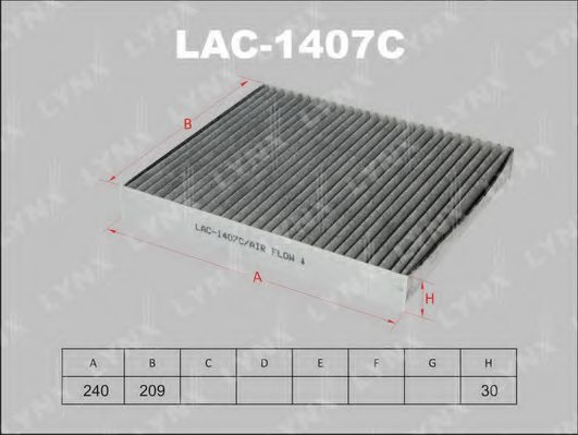 Фильтр салона lynxauto LAC-1407C