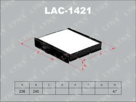 Фильтр салона lynxauto LAC-1421