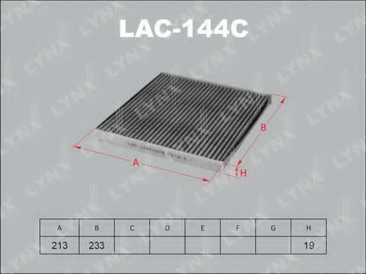 Фильтр салона lynxauto LAC-144C