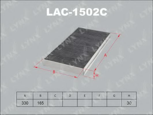 Фильтр салона lynxauto LAC-1502C