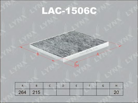 Фильтр салона lynxauto LAC-1506C