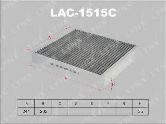 Фильтр салона lynxauto LAC-1515C