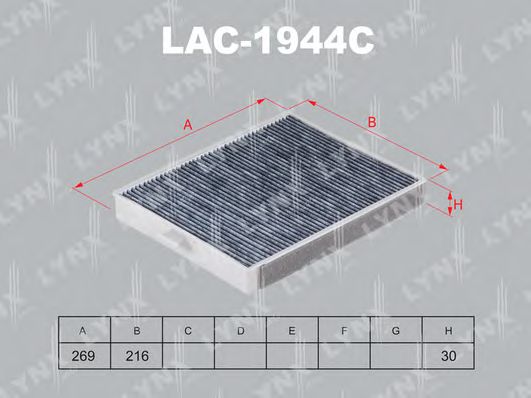 Фильтр салона lynxauto LAC-1944C