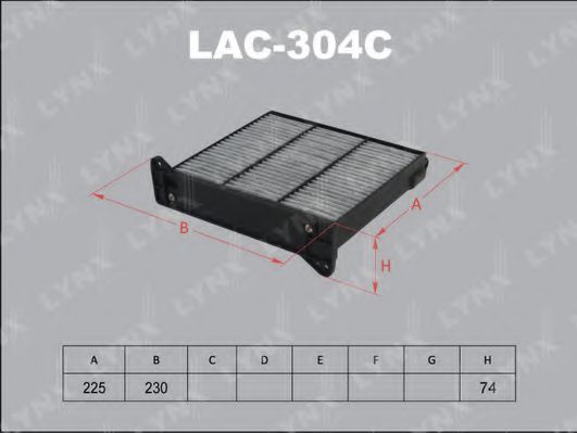 Фильтр салона lynxauto LAC-304C