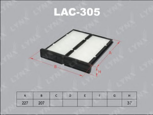 Фильтр салона lynxauto LAC-305