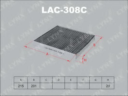 Фильтр салона lynxauto LAC-308C