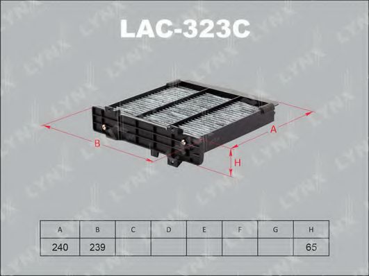 Фильтр салона lynxauto LAC-323C