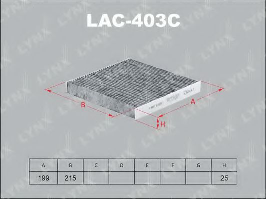 Фильтр салона lynxauto LAC-403C